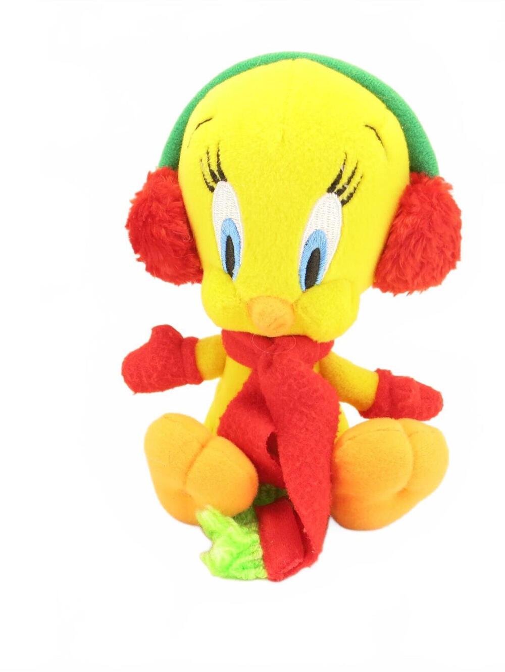 Christmas Winter Tweety Plush Bean Bag 6.5” Plush Warner Bros Studio